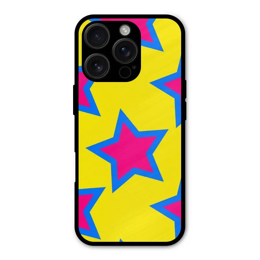 Star Pattern Shockproof Hybrid Protection (Metal + TPU) Back Case Cover CoversCart