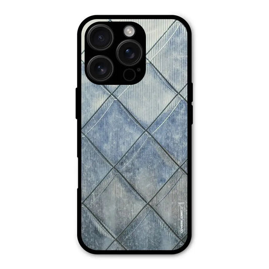 Steel Blue Pattern Shockproof Hybrid Protection (Metal + TPU) Back Case Cover CoversCart