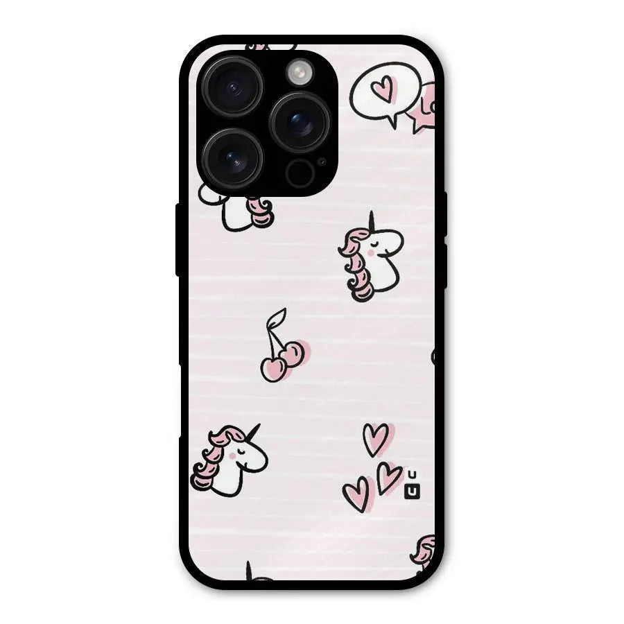 Strawberries And Unicorns Shockproof Hybrid Protection (Metal + TPU) Back Case Cover CoversCart