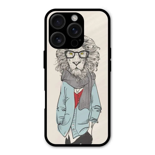 Stylish Lion Shockproof Hybrid Protection (Metal + TPU) Back Case Cover CoversCart