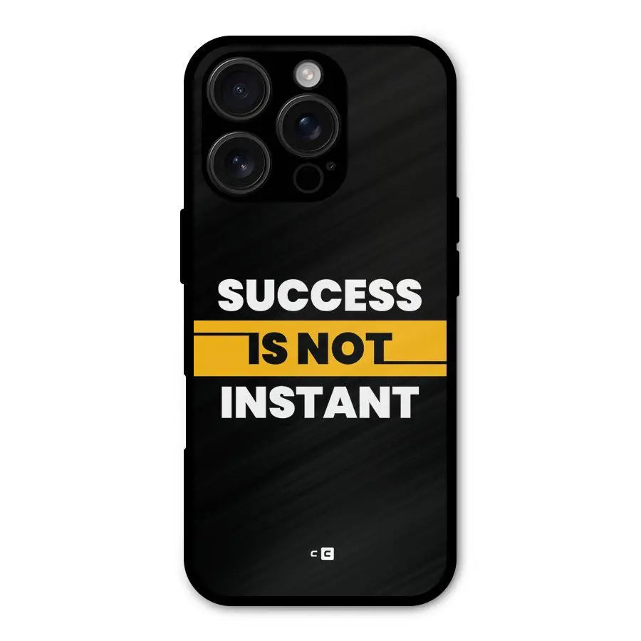 Success Not Instant Shockproof Hybrid Protection (Metal + TPU) Back Case Cover CoversCart