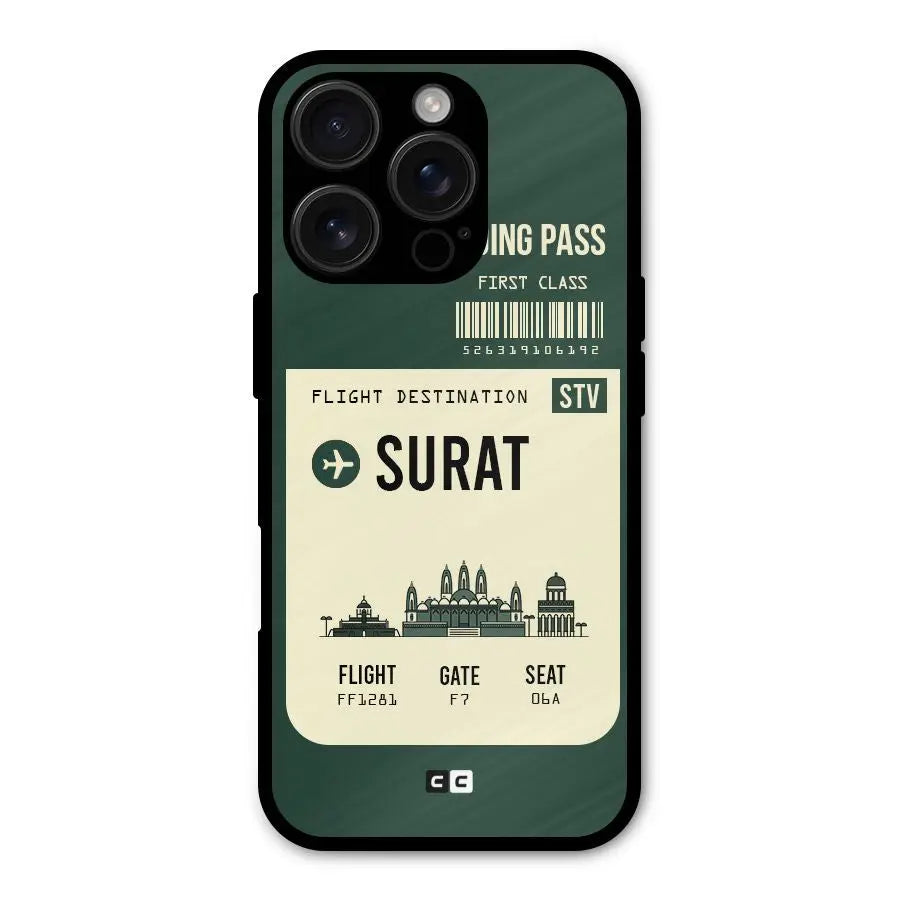 Surat Boarding Pass Shockproof Hybrid Protection (Metal + TPU) Back Case Cover CoversCart