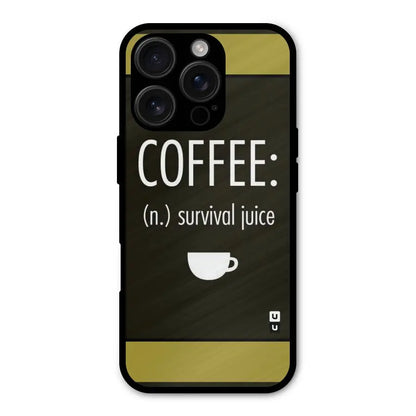 Survival Juice Shockproof Hybrid Protection (Metal + TPU) Back Case Cover CoversCart