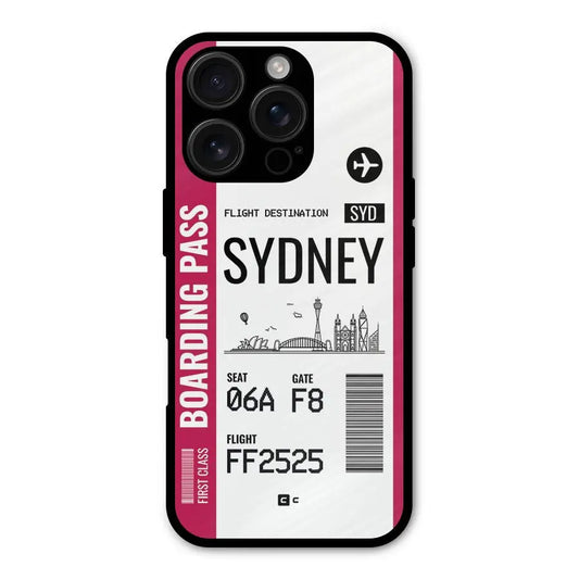 Sydney Boarding Pass Shockproof Hybrid Protection (Metal + TPU) Back Case Cover CoversCart