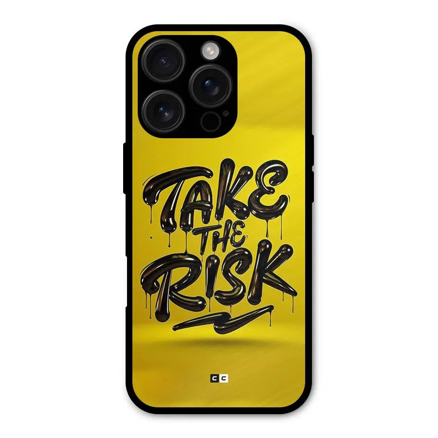 Take The Risk Shockproof Hybrid Protection (Metal + TPU) Back Case Cover CoversCart