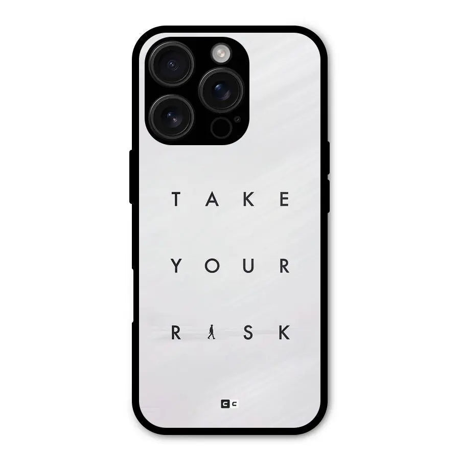Take Your Risk Shockproof Hybrid Protection (Metal + TPU) Back Case Cover CoversCart