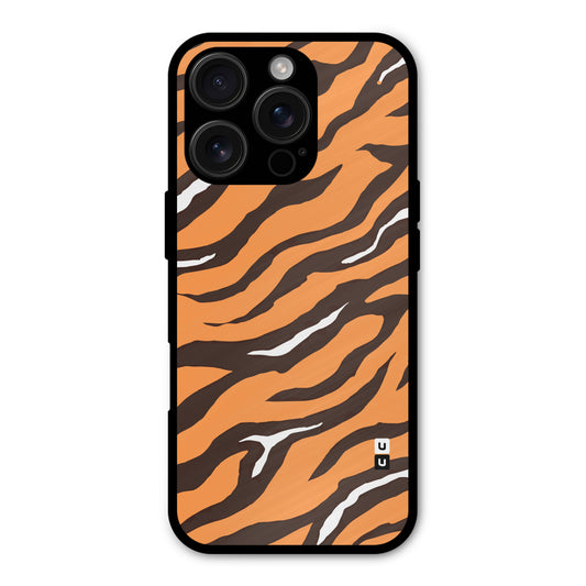 Tiger Pattern Print Shockproof Hybrid Protection (Metal + TPU) Back Case Cover