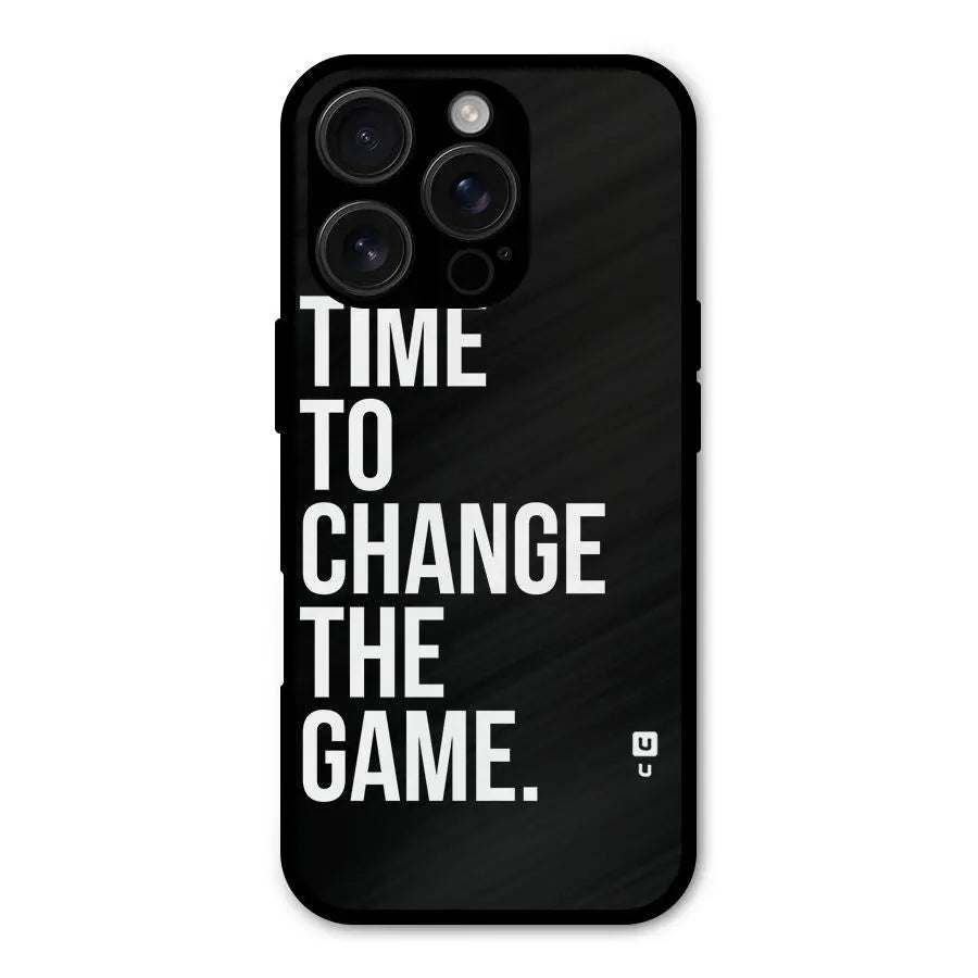 Time to Change the Game Shockproof Hybrid Protection (Metal + TPU) Back Case Cover CoversCart