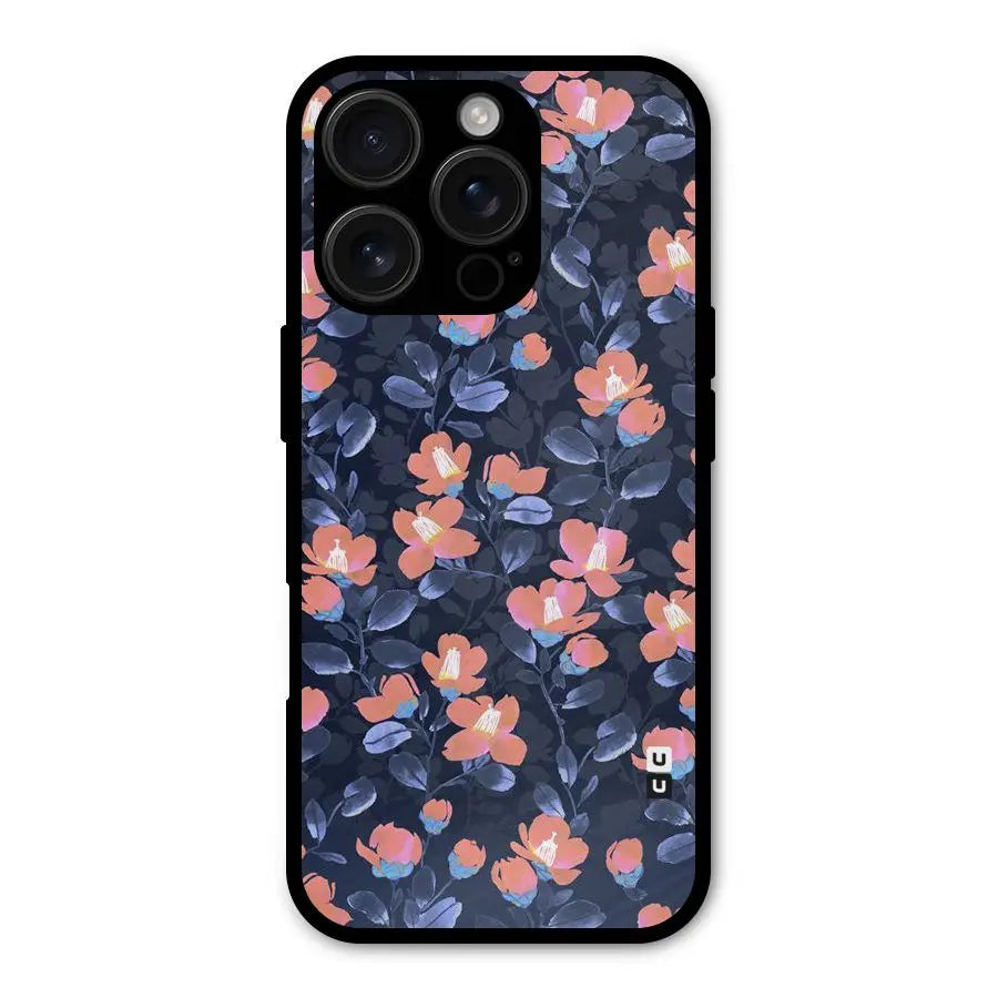 Tiny Peach Flowers Shockproof Hybrid Protection (Metal + TPU) Back Case Cover CoversCart