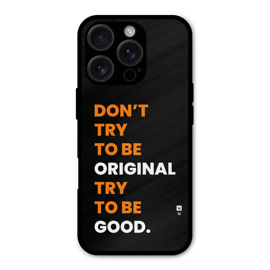 To Be Good Shockproof Hybrid Protection (Metal + TPU) Back Case Cover CoversCart