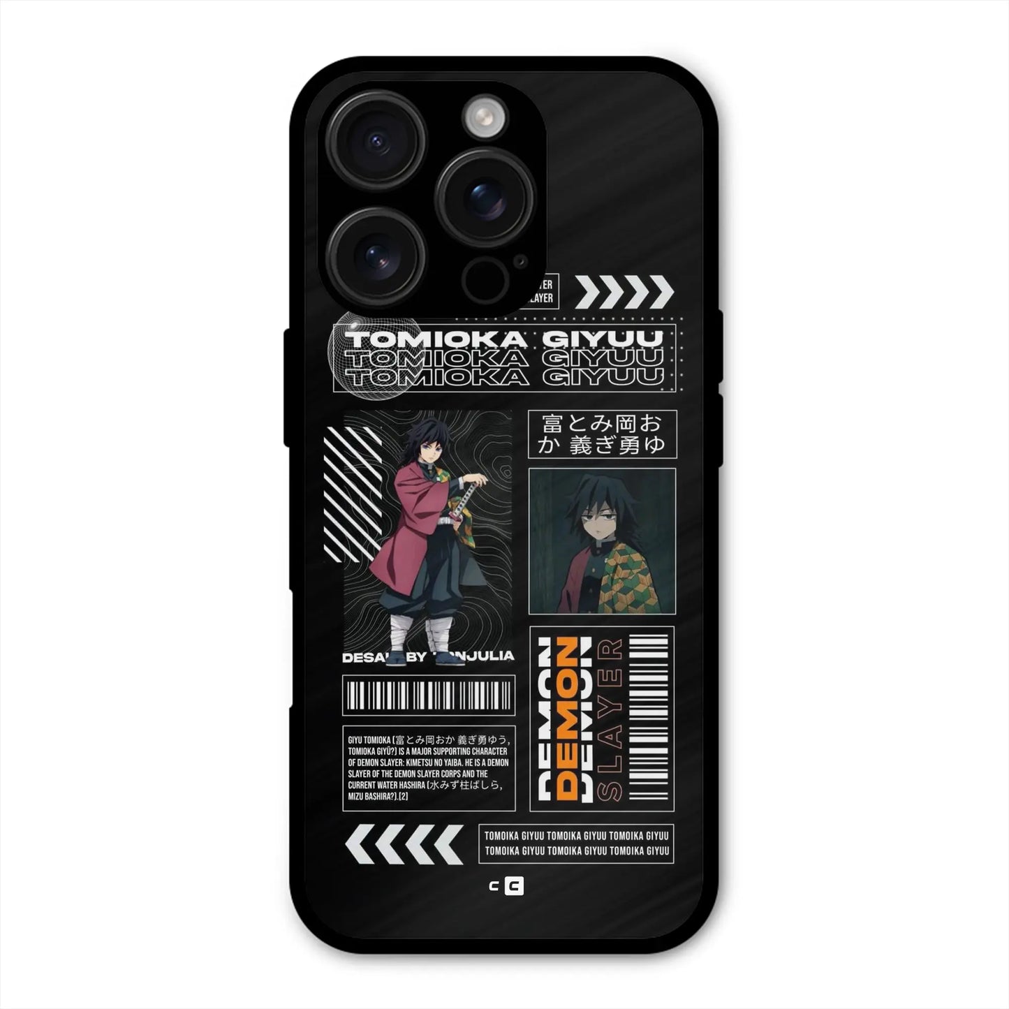 Tomioka Giyu Shockproof Hybrid Protection (Metal + TPU) Back Case Cover