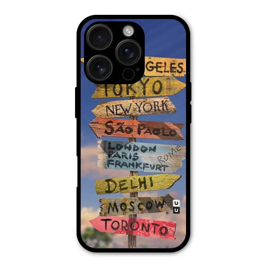 Travel Signs Shockproof Hybrid Protection (Metal + TPU) Back Case Cover CoversCart