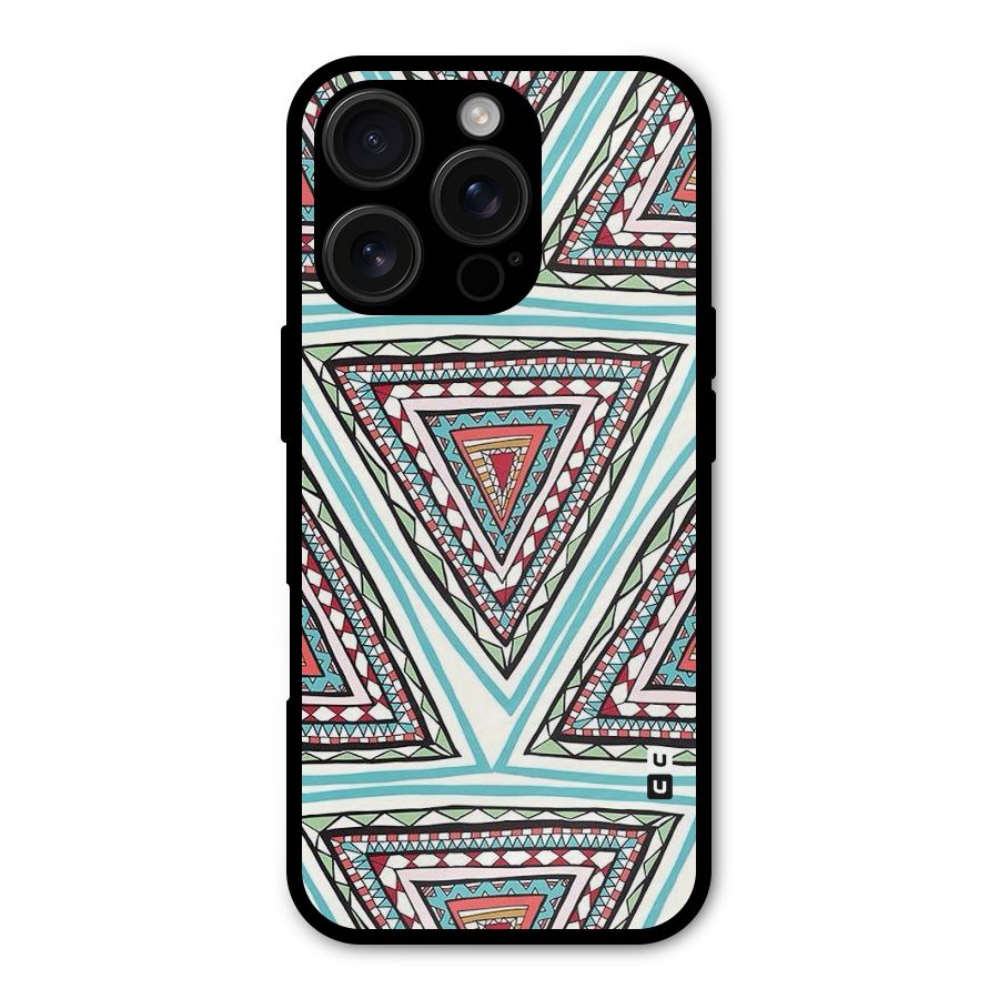 Triangle Abstract Mode Shockproof Hybrid Protection (Metal + TPU) Back Case Cover