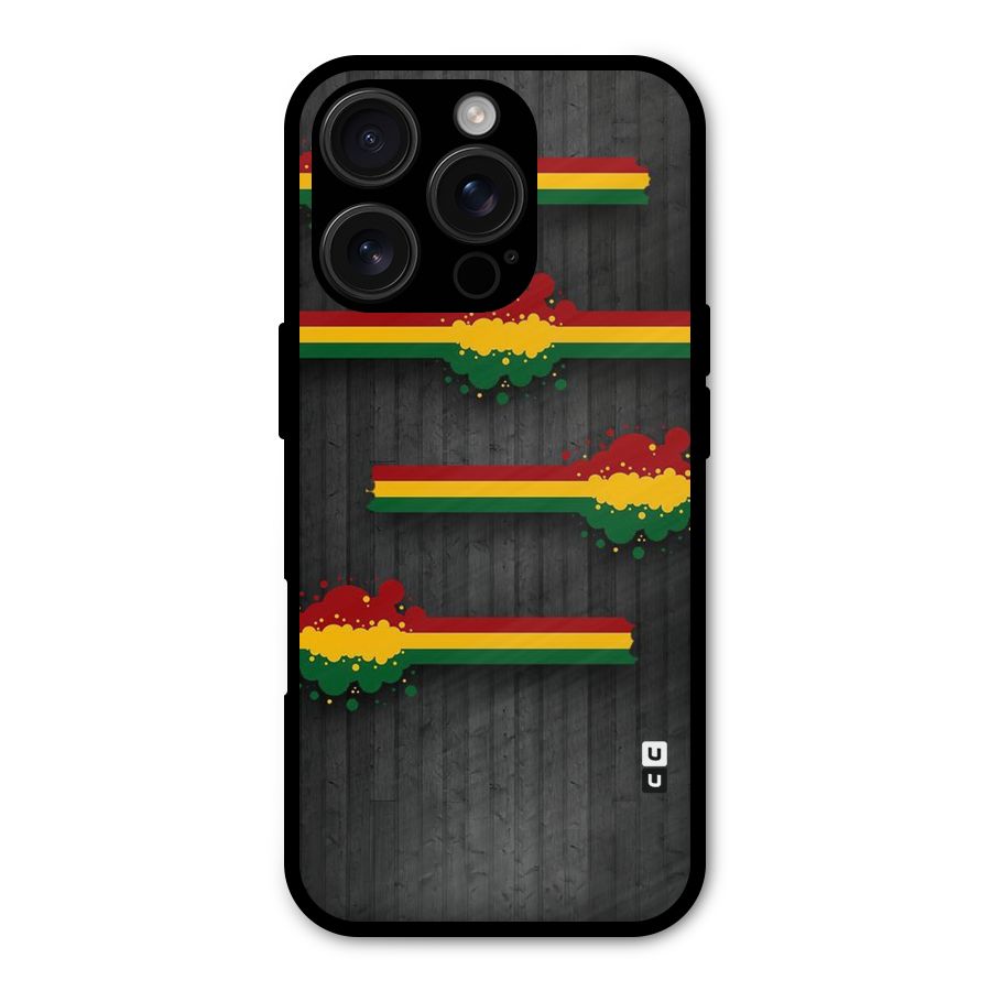 Tricolor Splash Design Shockproof Hybrid Protection (Metal + TPU) Back Case Cover