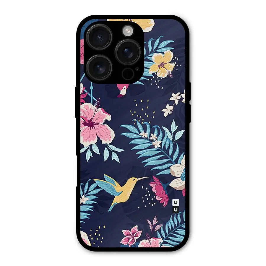 Tropical Flamingo Pattern Shockproof Hybrid Protection (Metal + TPU) Back Case Cover CoversCart