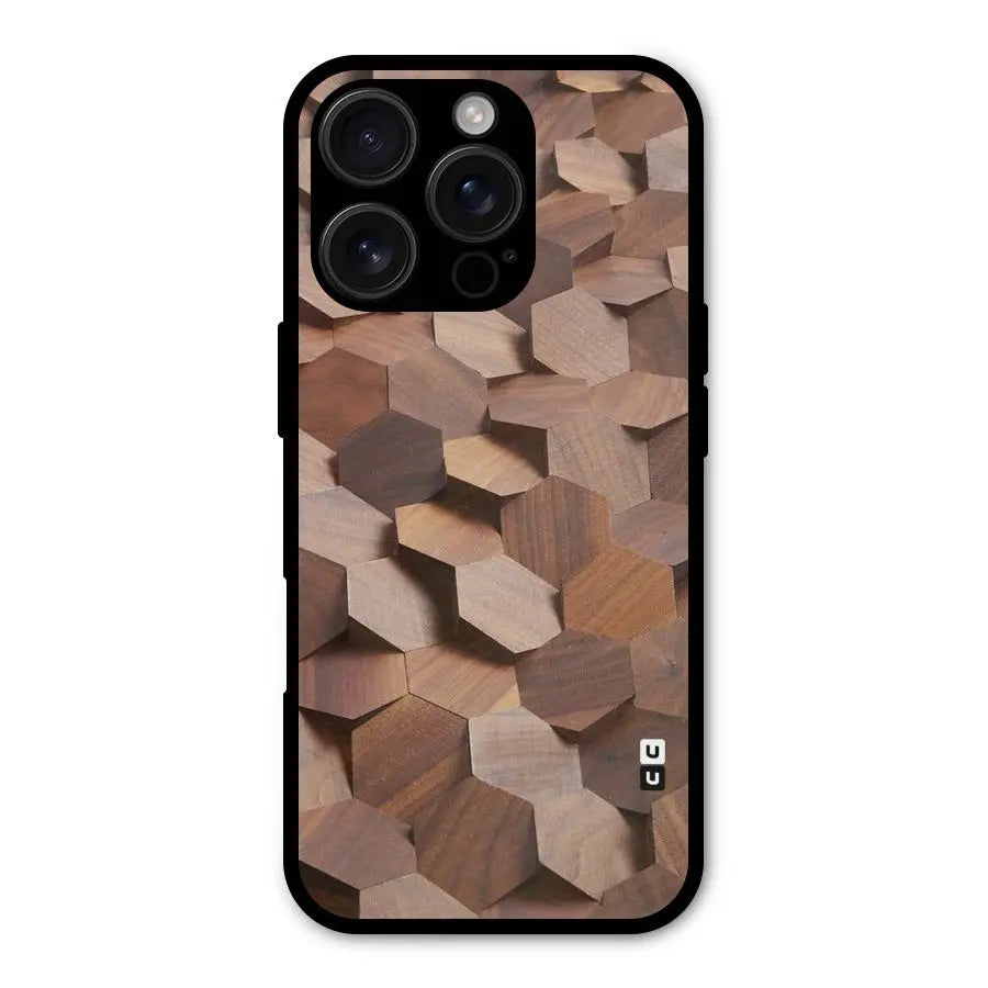Uplifted Wood Hexagons Shockproof Hybrid Protection (Metal + TPU) Back Case Cover CoversCart