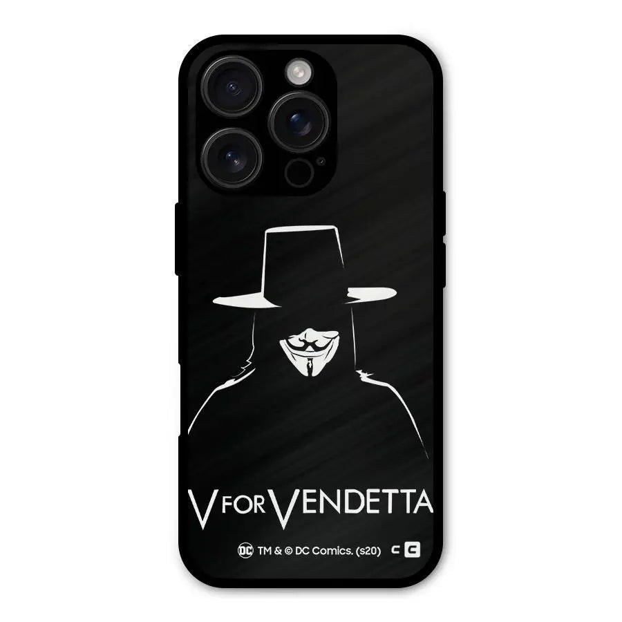 V for Vendetta Minimal Shockproof Hybrid Protection (Metal + TPU) Back Case Cover CoversCart