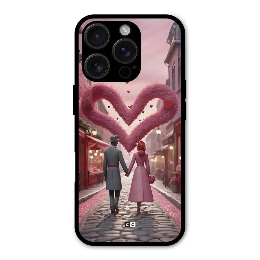 Valetines Couple Walking Shockproof Hybrid Protection (Metal + TPU) Back Case Cover CoversCart