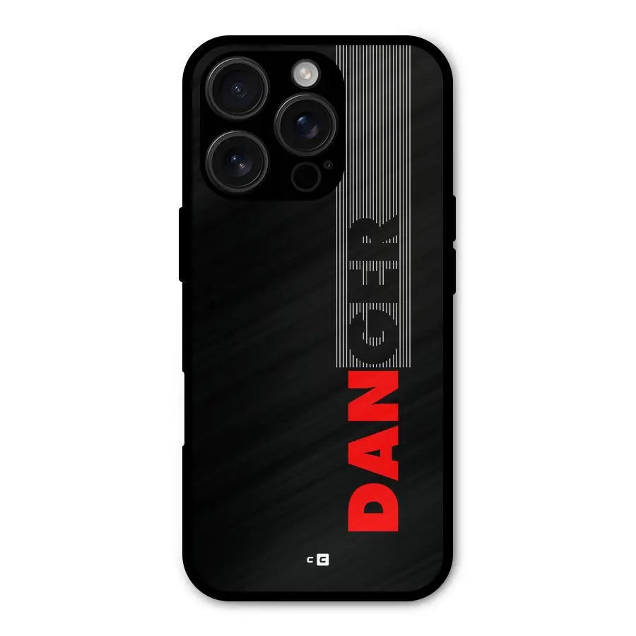 Vertical Danger Shockproof Hybrid Protection (Metal + TPU) Back Case Cover CoversCart