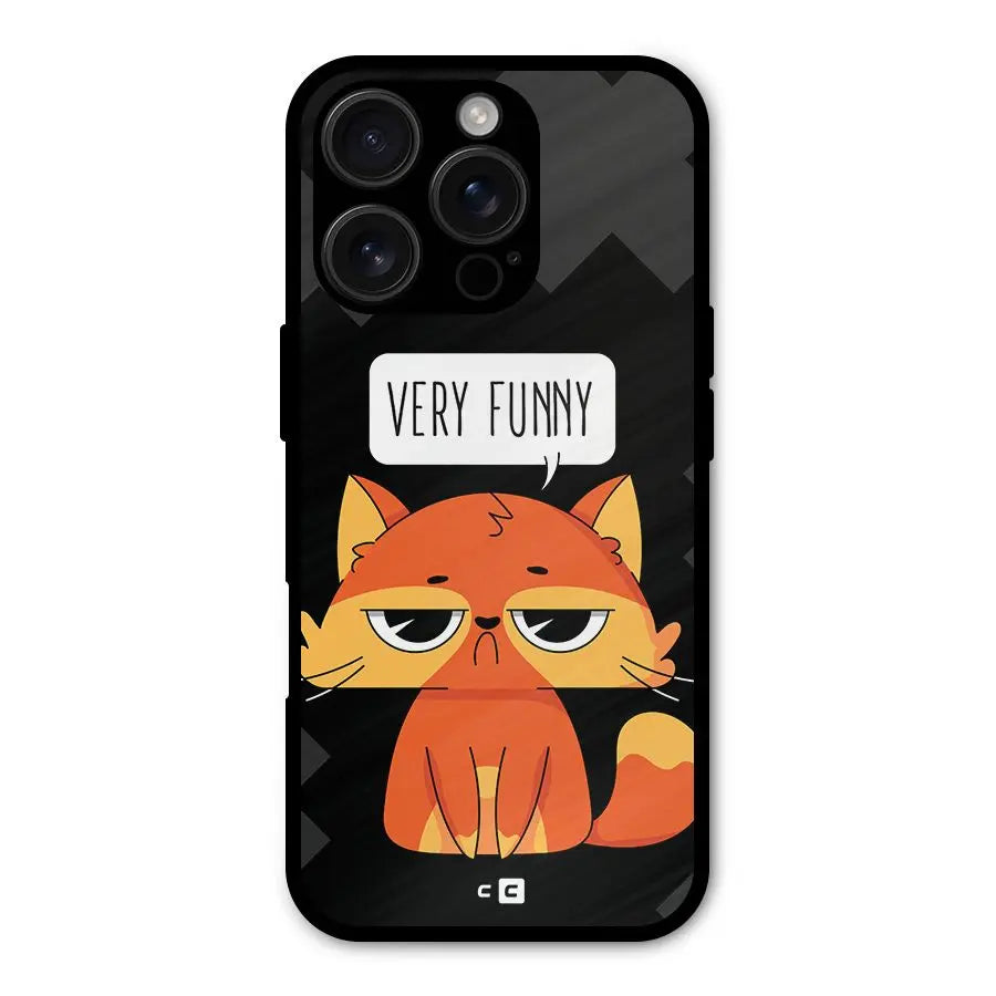 Very Funny Cat Shockproof Hybrid Protection (Metal + TPU) Back Case Cover CoversCart