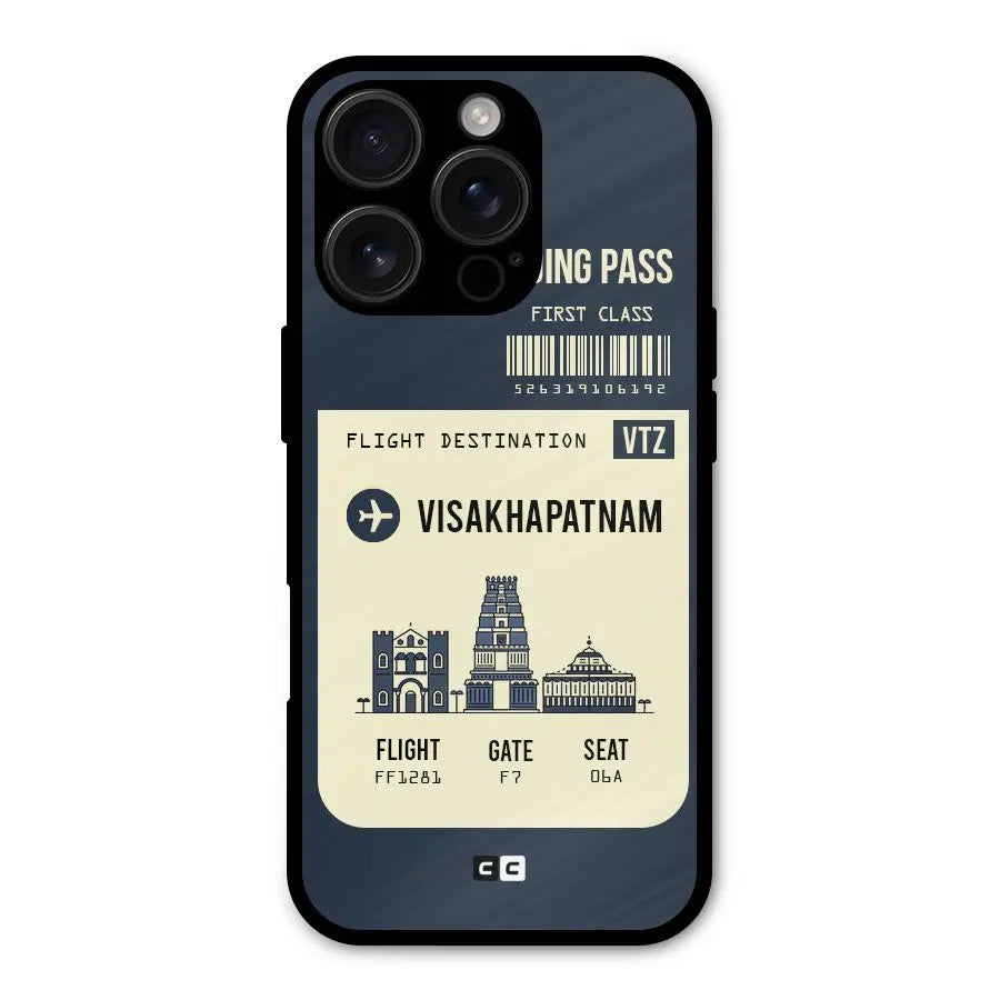 Vishakapatnam Boarding Pass Shockproof Hybrid Protection (Metal + TPU) Back Case Cover CoversCart