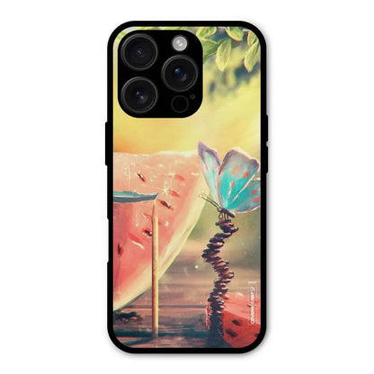 Watermelon Butterfly Shockproof Hybrid Protection (Metal + TPU) Back Case Cover CoversCart