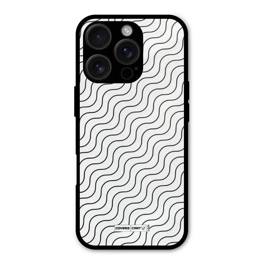 Wavy Pattern Shockproof Hybrid Protection (Metal + TPU) Back Case Cover CoversCart