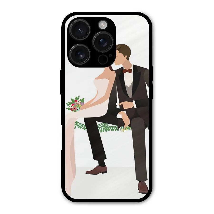 Wedding Couple Shockproof Hybrid Protection (Metal + TPU) Back Case Cover CoversCart