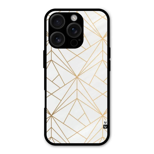 White Golden Zig Zag Shockproof Hybrid Protection (Metal + TPU) Back Case Cover CoversCart