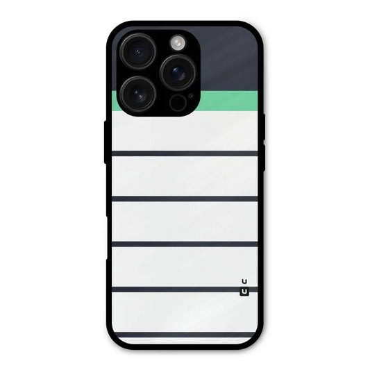 White and Simple Stripes Shockproof Hybrid Protection (Metal + TPU) Back Case Cover CoversCart