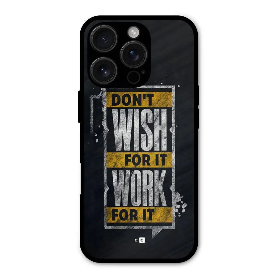 Wish Work Shockproof Hybrid Protection (Metal + TPU) Back Case Cover CoversCart