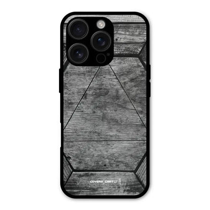 Wooden Hexagon Shockproof Hybrid Protection (Metal + TPU) Back Case Cover CoversCart