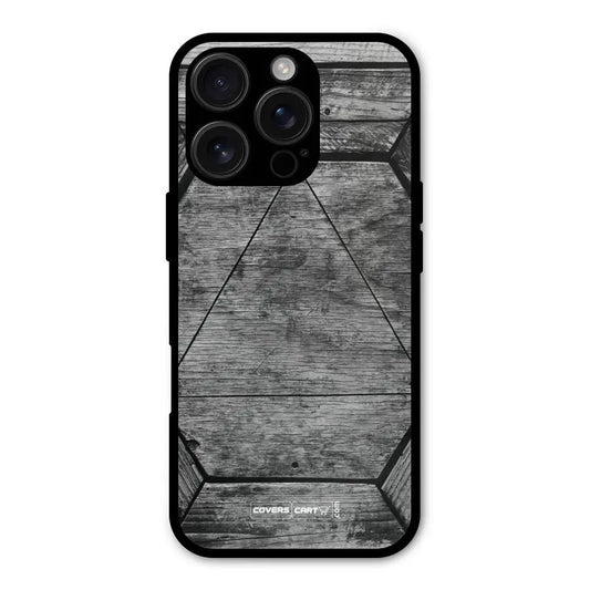 Wooden Hexagon Shockproof Hybrid Protection (Metal + TPU) Back Case Cover CoversCart