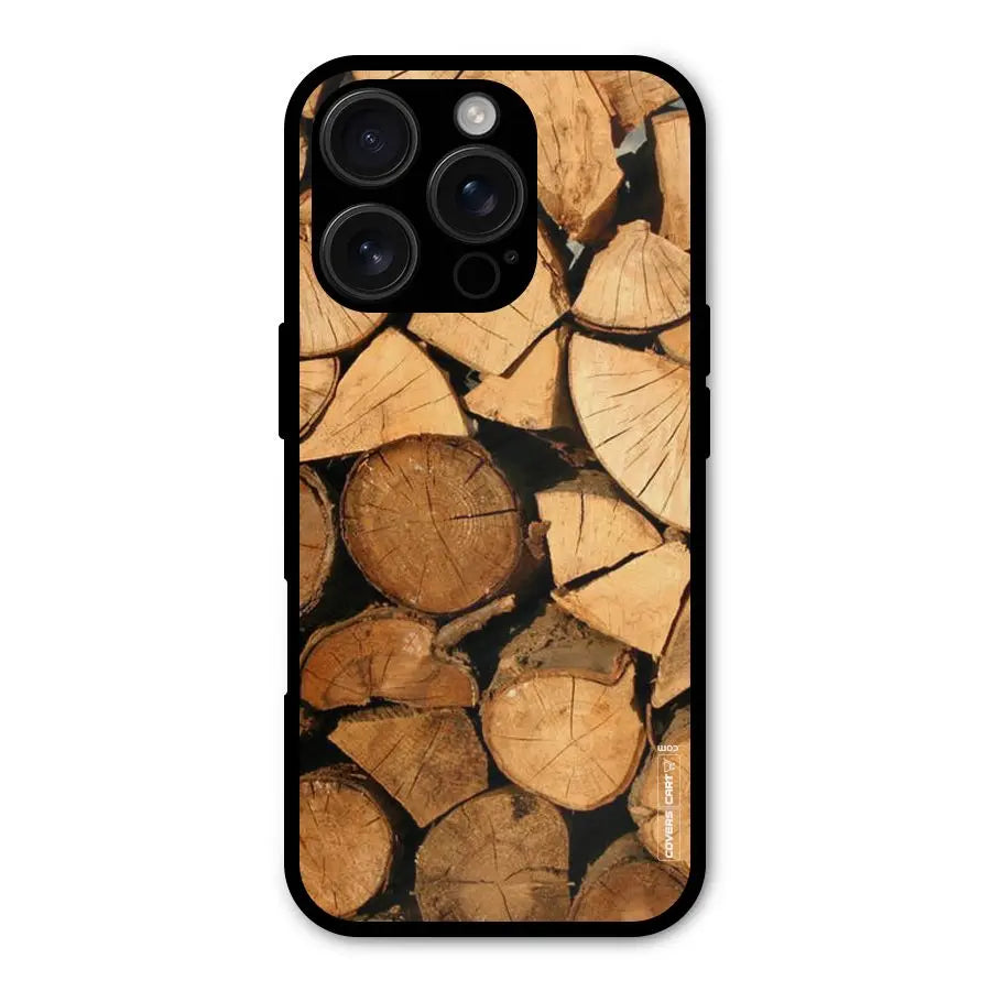 Wooden Logs Shockproof Hybrid Protection (Metal + TPU) Back Case Cover CoversCart