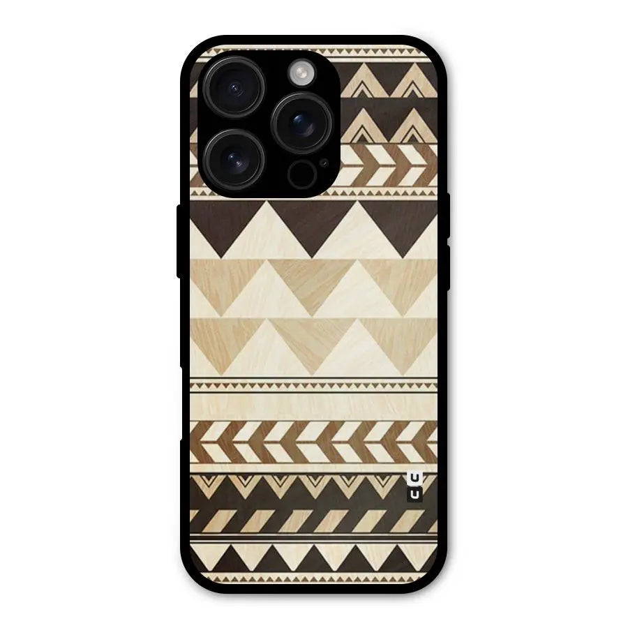 Wooden Printed Chevron Shockproof Hybrid Protection (Metal + TPU) Back Case Cover CoversCart