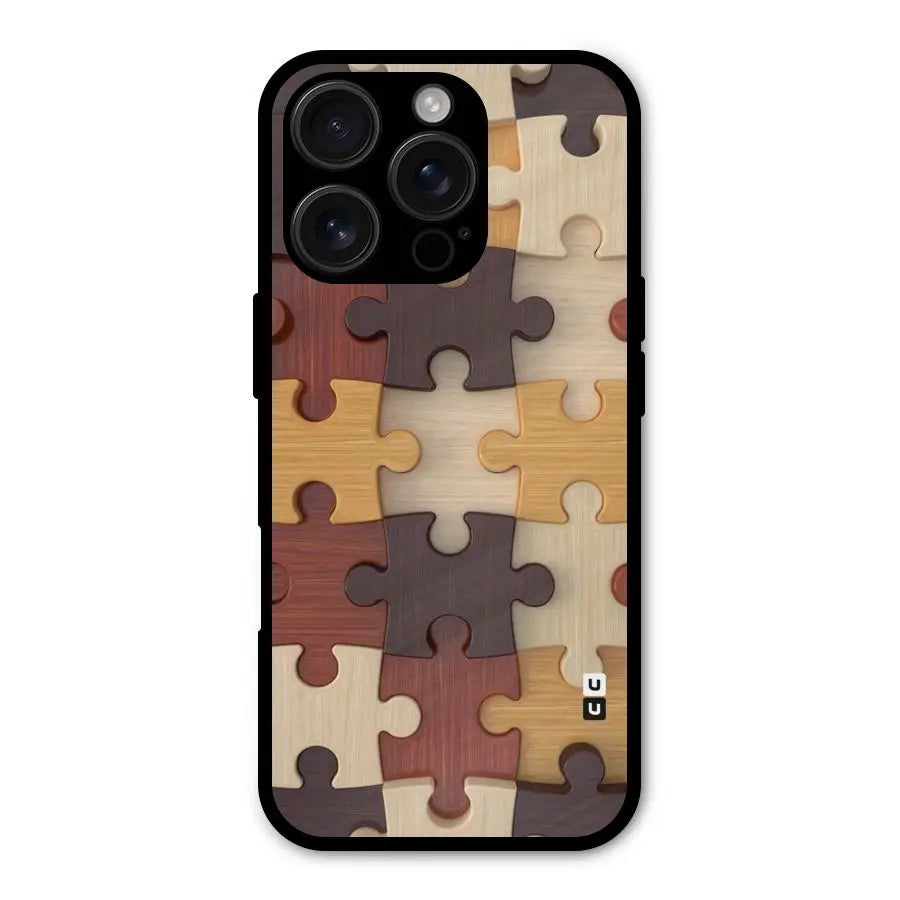 Wooden Puzzle (Printed) Shockproof Hybrid Protection (Metal + TPU) Back Case Cover CoversCart