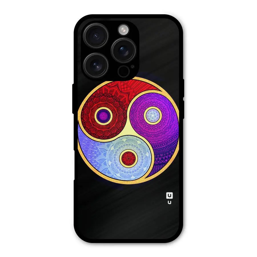 Yin Yang Mandala Design Shockproof Hybrid Protection (Metal + TPU) Back Case Cover CoversCart