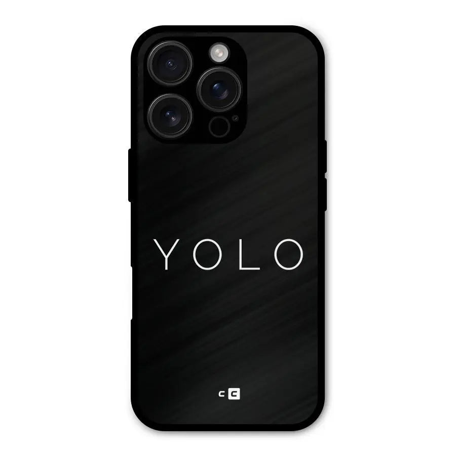 Yolo Is Truth Shockproof Hybrid Protection (Metal + TPU) Back Case Cover CoversCart