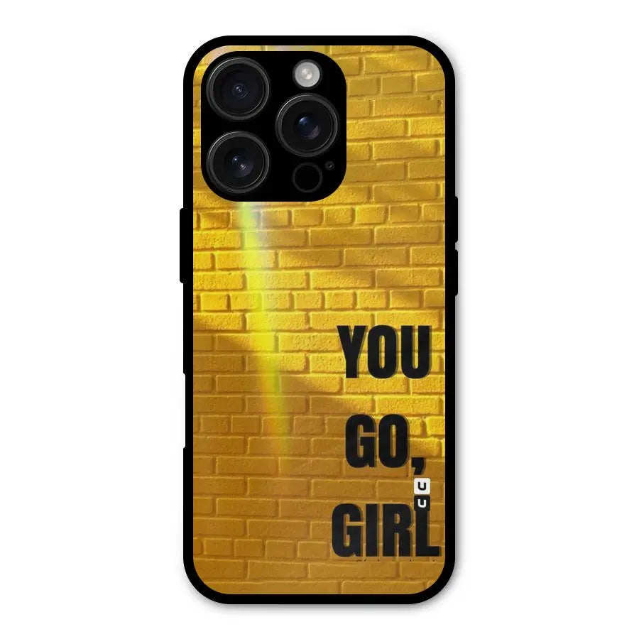 You Go Girl Wall Shockproof Hybrid Protection (Metal + TPU) Back Case Cover CoversCart