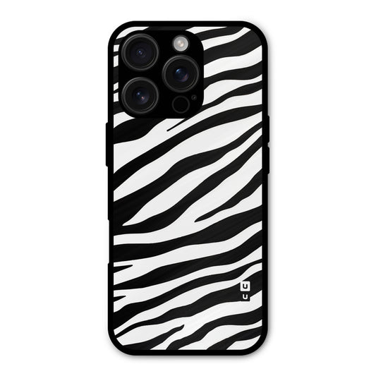 Zebra Pattern Print Shockproof Hybrid Protection (Metal + TPU) Back Case Cover