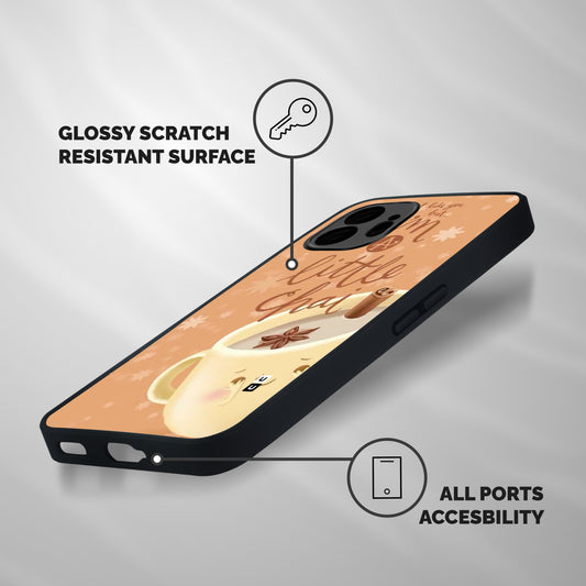 A Little Chai Shockproof Hybrid Protection (Metal + TPU) Back Case Cover