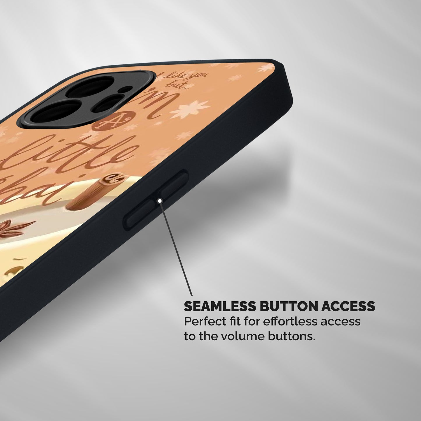 A Little Chai Shockproof Hybrid Protection (Metal + TPU) Back Case Cover