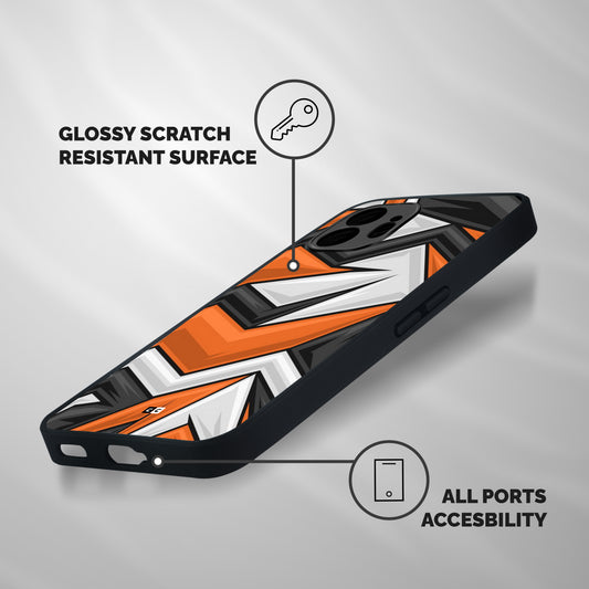 Abstract Comic Shockproof Hybrid Protection (Metal + TPU) Back Case Cover