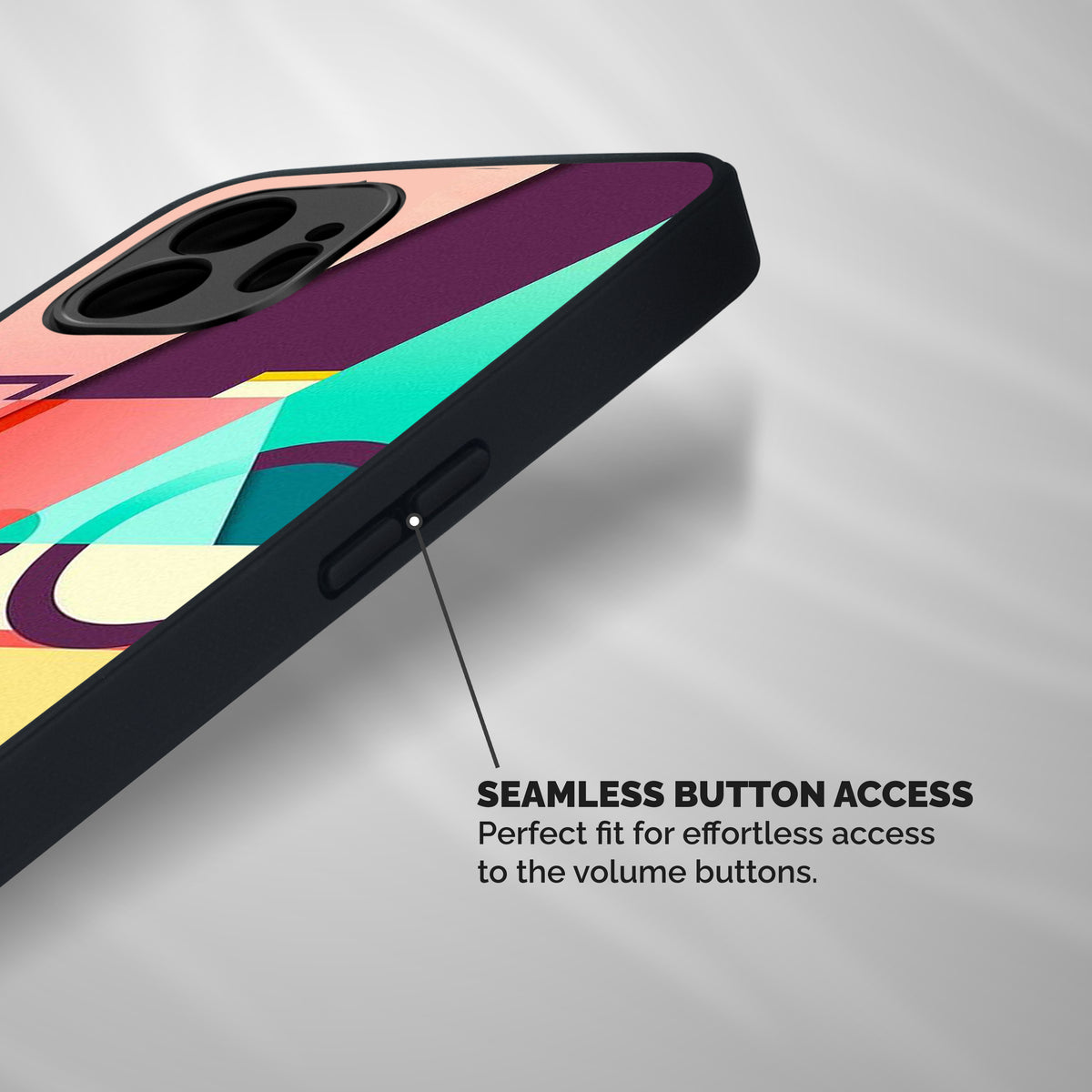 Abstract Cycle Shockproof Hybrid Protection (Metal + TPU) Back Case Cover