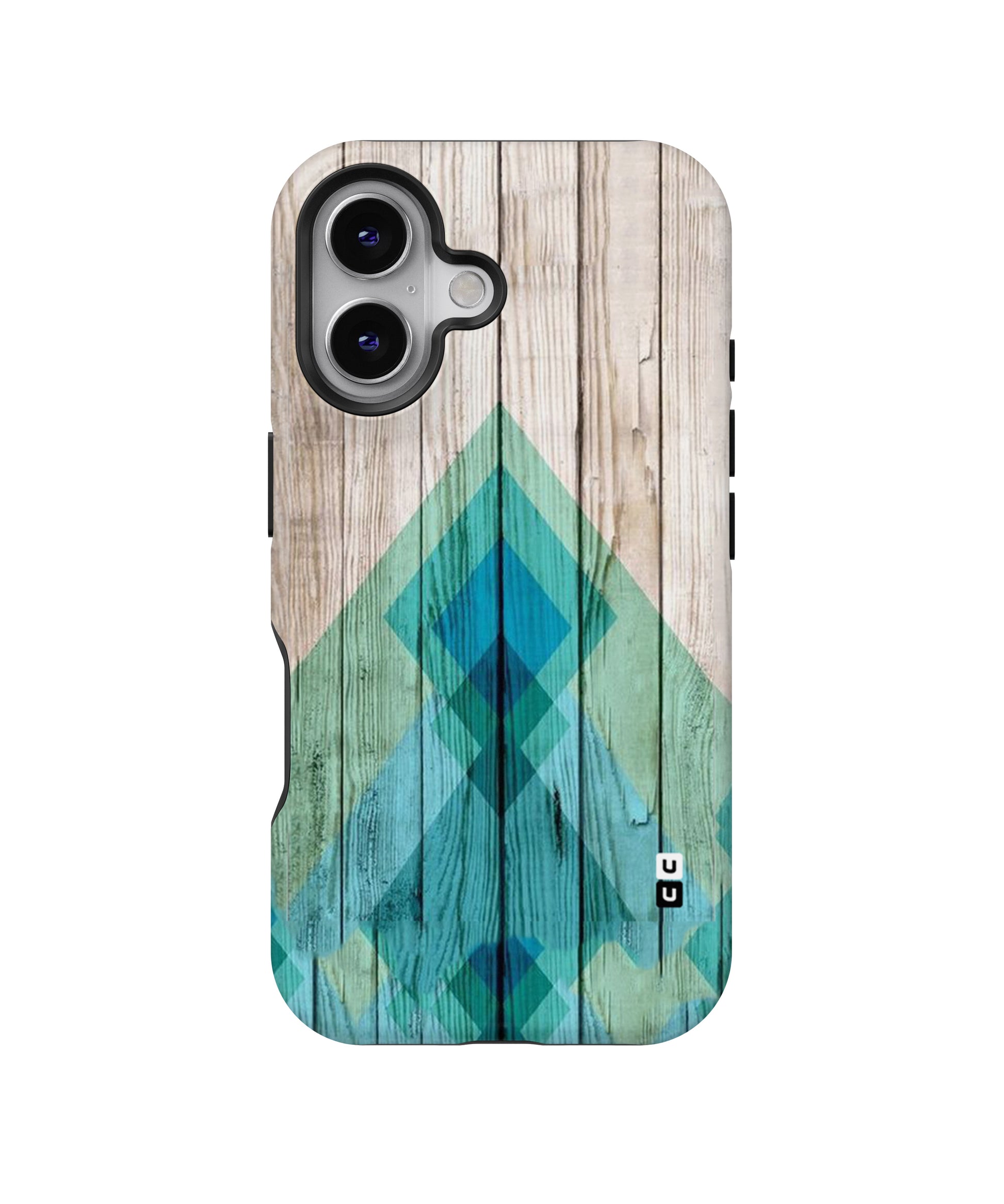 Abstract Green and Wood MagSafe Bumper Case