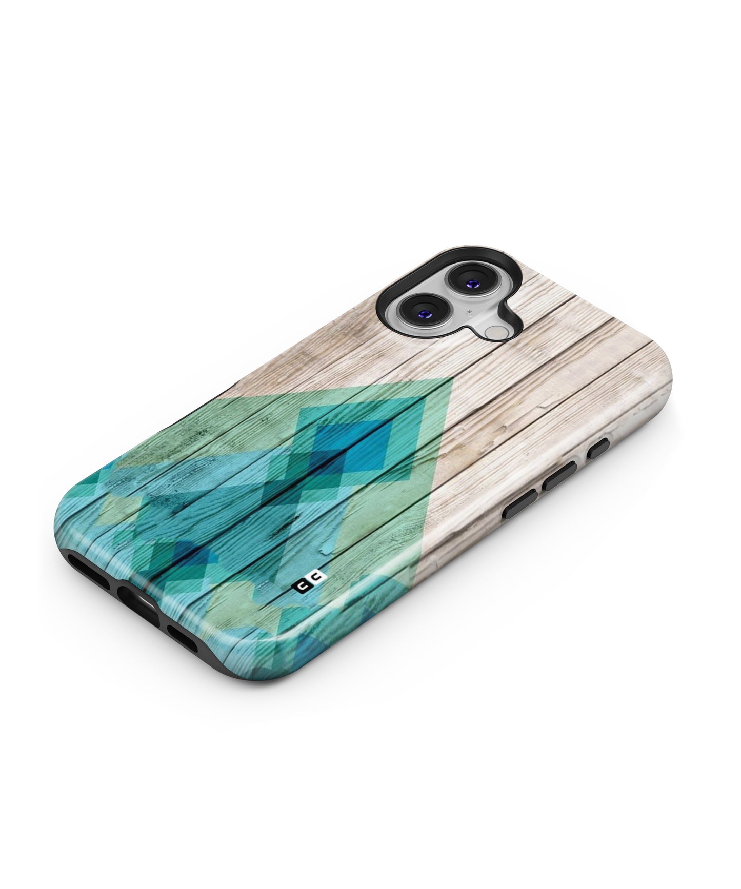 Abstract Green and Wood MagSafe Bumper Case