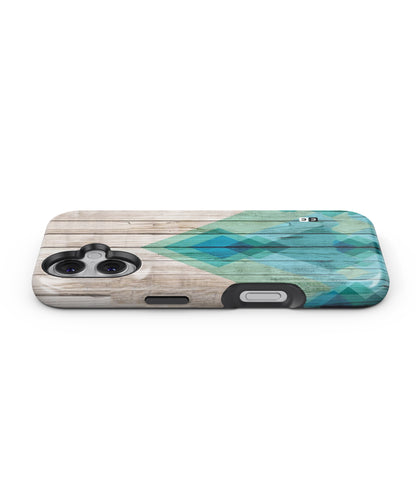 Abstract Green and Wood MagSafe Bumper Case