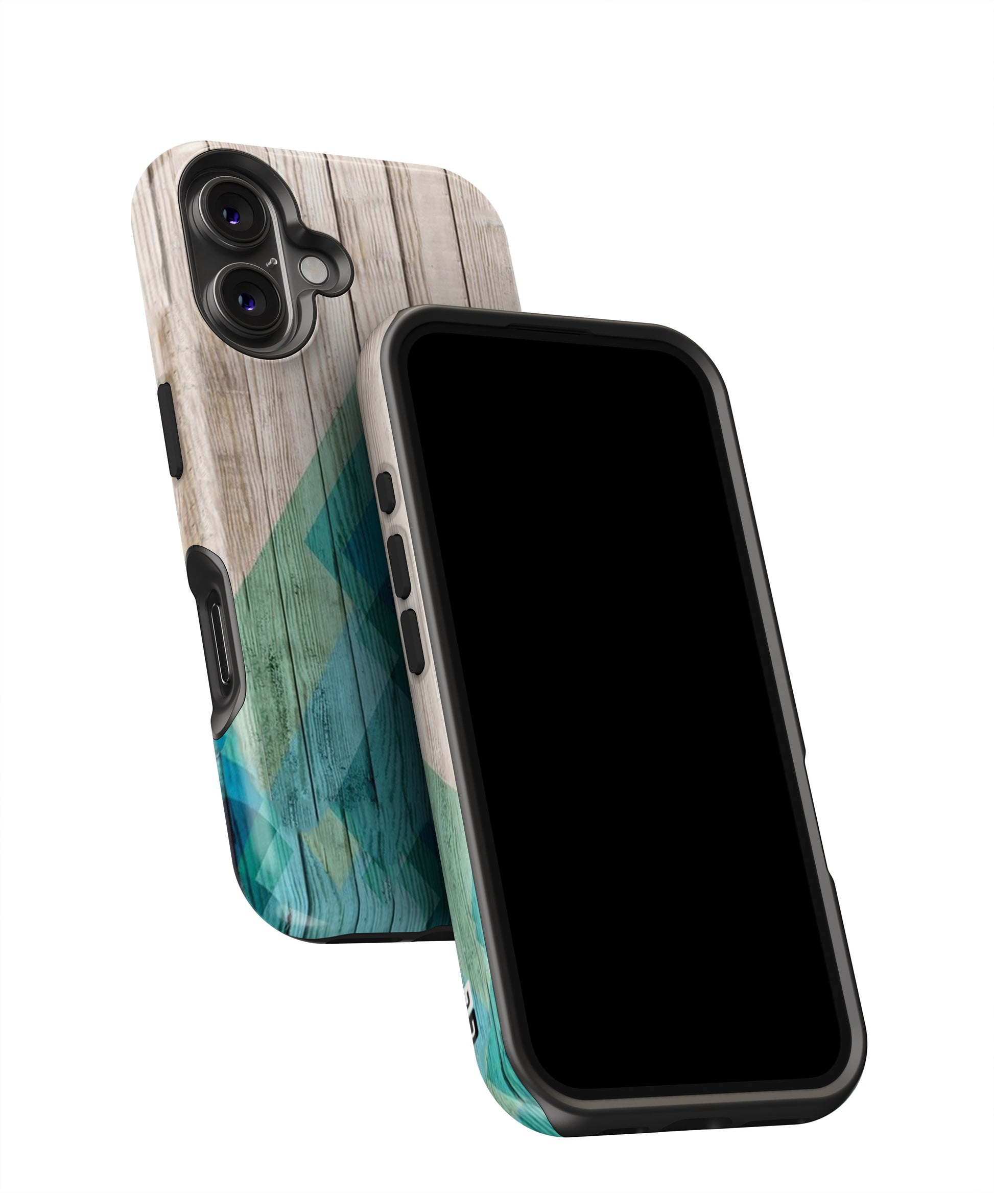 Abstract Green and Wood MagSafe Bumper Case