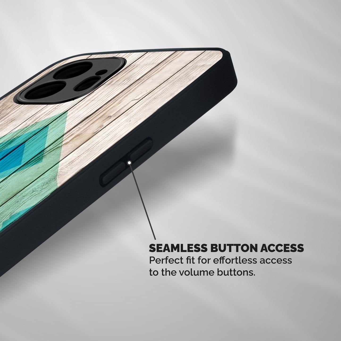 Abstract Green And Wood Shockproof Hybrid Protection (Metal + TPU) Back Case Cover