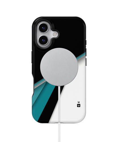Abstract Lines of Blue MagSafe Bumper Case